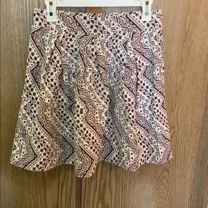 Patterned skirt